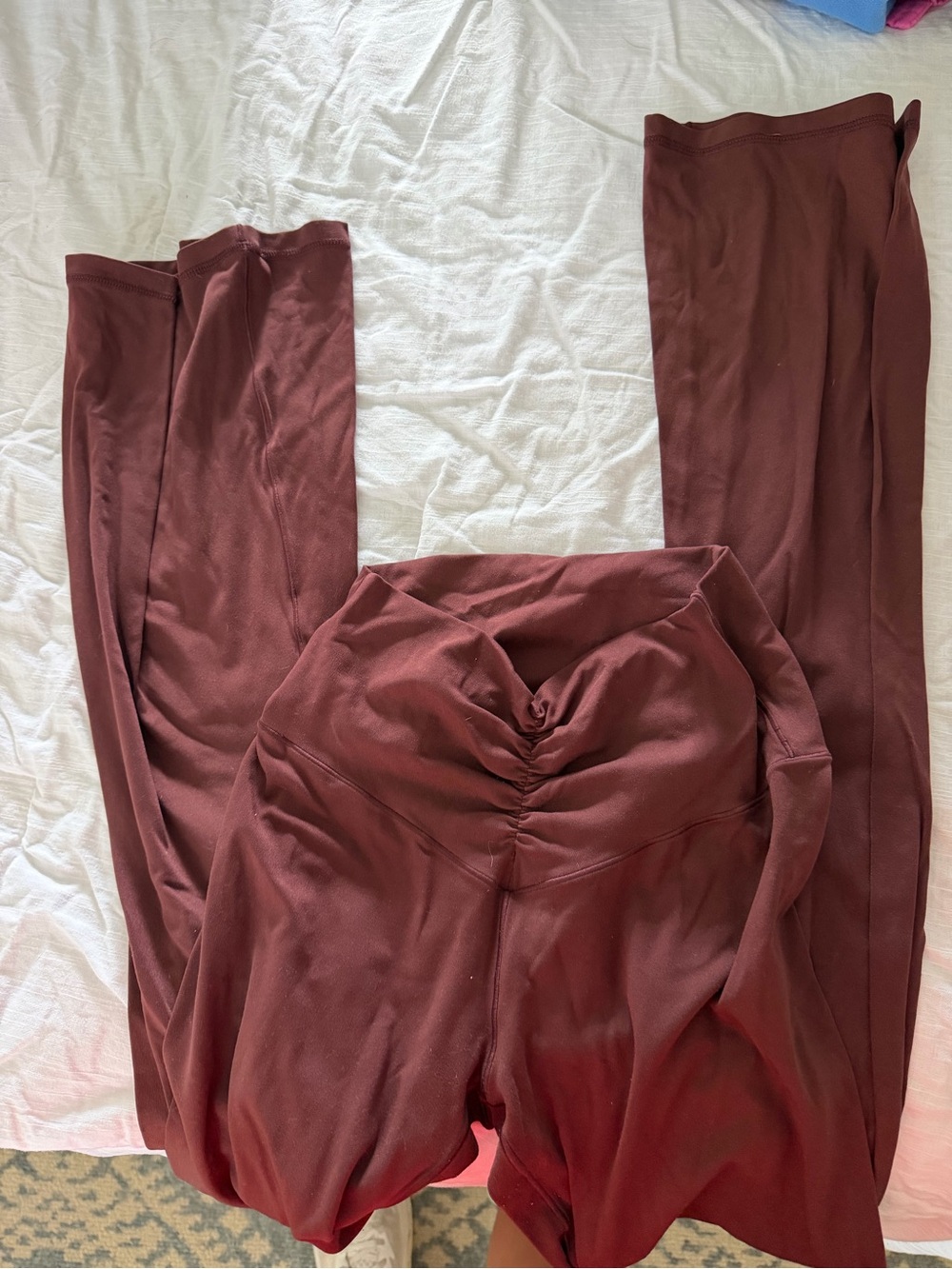 Aerie Red Flared Leggings